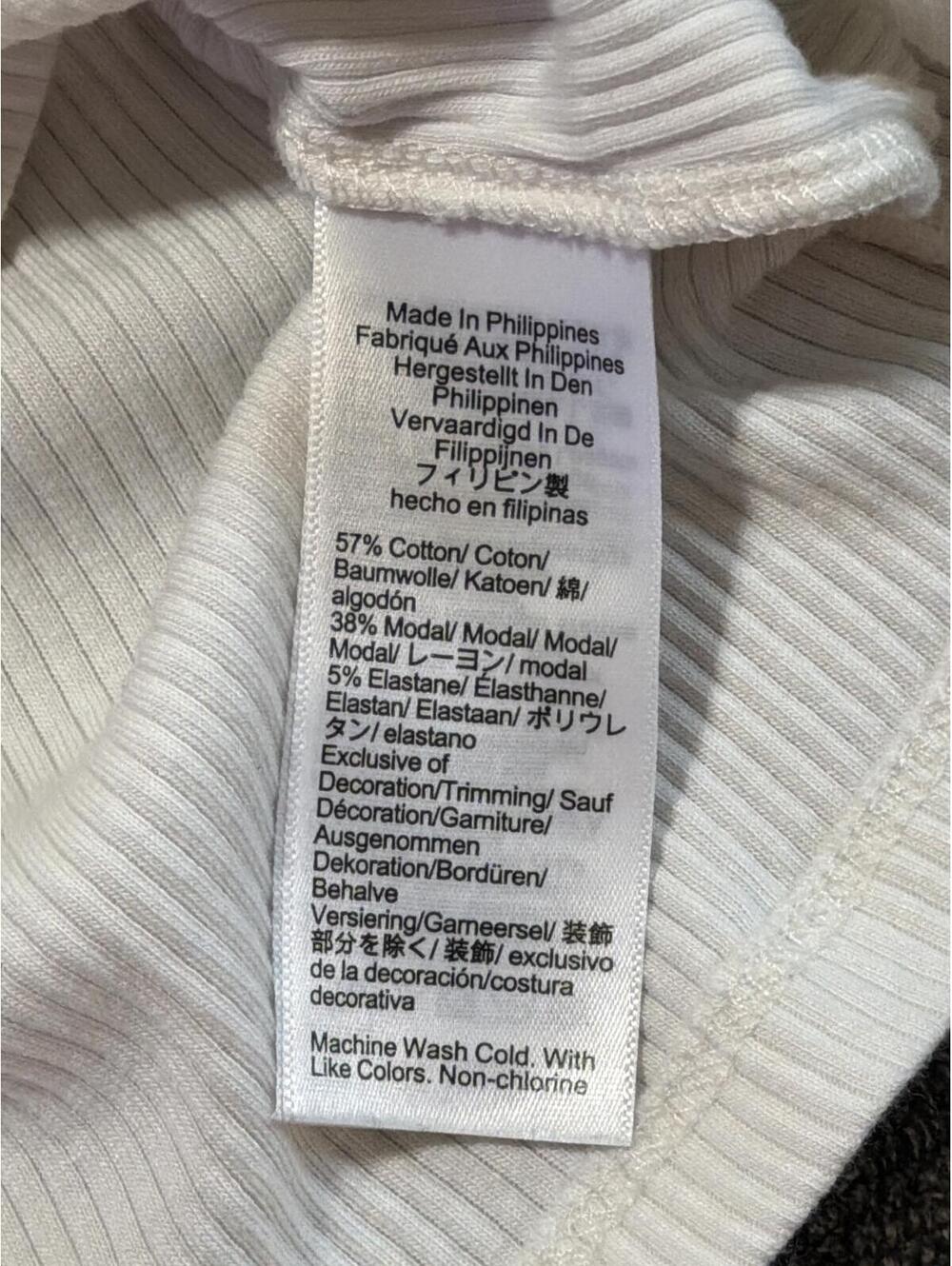 J.Crew Cream Ribbed Flutter Sleeve Sleeveless Top Women's XS BY423 - Picture 4 of 7